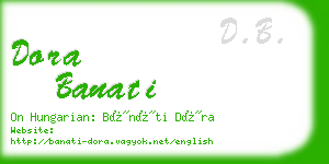 dora banati business card